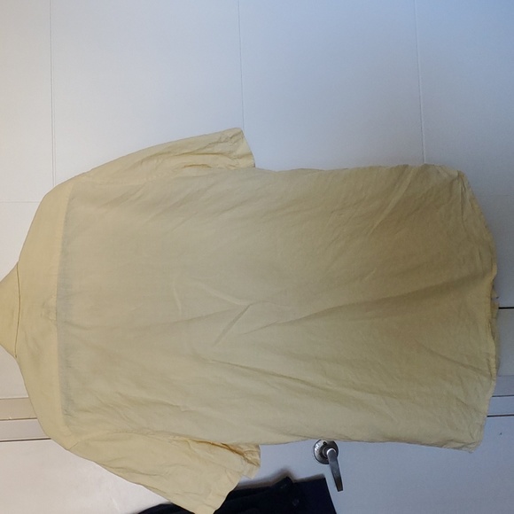 LL Bean Size L - Tall Yellow Linen Shirt - Picture 3 of 3